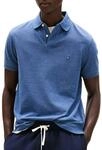 Tommy Hilfiger Herren Poloshirt Kurzarm 1985 Regular Fit, Blau (Faded Indigo