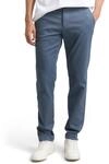 Tom Tailor Herren Slim Fit Stretch Chino Mit G&uuml;rtel Hose, 39127 - Blue Navy Zig Zag
