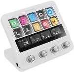 Mars Gaming MSD-PRO, Control Deck, 10 LCD-Tasten und 4 Anpassbare Drehregler,