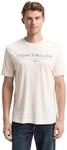 Tom Tailor Herren T-Shirt aus Baumwolle mit Logo-Print