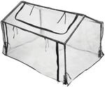 ECI PVC Gew&auml;chshaus 120x80x60 cm Paletten Foliengew&auml;chshaus Gew&auml;chshaus Anbau,