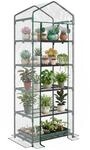 Outsunny Gew&auml;chshaus mit Rollt&uuml;r Balkon/Garten 69 x 49 x 193 cm Transparent 