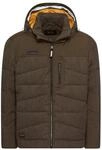 camel active Herren Steppjacke mit Abnehmbarer Kapuze Dunkelbraun, menswear-54