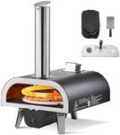 VEVOR Pizzaofen Outdoor 304,8 mm / 12 Zoll Holzofen, Pellet-Pizzaofen mit...