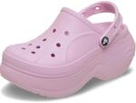 Crocs Damen Sandalen mit Keilabsatz, Ballerina Pink, 42/43 EU