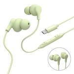 Hama Kopfh&ouml;rer Curly, In-Ear, Mikrofon, Kabelknickschutz, USB-C, Gr&uuml;n