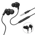 Hama Kopfh&ouml;rer Popply, In-Ear, Mikrofon, Kabelknickschutz, 3,5 mm, Schwarz