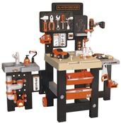 Smoby Toys - Black+Decker Mega Werkbank Center (100 Teile) - Spielzeug-Werkstatt f&uuml;r