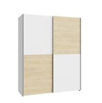 Forte M&ouml;bel Schach und Matt Kleiderschrank 150, er Schrank mit 2 Schwebet&uuml;ren,