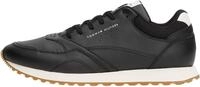 Tommy Hilfiger Herren Runner Sneaker New Eva aus Leder, Schwarz (Black), 45