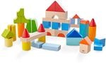 HABA Meine ersten Bausteine - 46 Bunte Holzbausteine mit Baumwolltasche - Made...