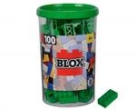 Simba 104114542 - Blox, 100 gr&uuml;ne Bausteine f&uuml;r Kinder ab 3 Jahren, 8er Steine, in