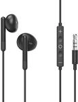 Hama Kopfh&ouml;rer Noble, Earbuds, Mikrofon, Kabelknickschutz, 3,5-mm-Klinke, Schwarz
