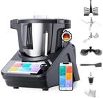 Lifenaxx Meister Koch Smart K&uuml;chenmaschine LX-050 &ndash; 3 L Edelstahlbeh&auml;lter, WLAN &