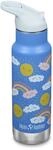 KLEAN KANTEEN Isolierte Kinderflasche, 355ml, Flip Sport Cap mit Trinkhalm,