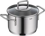 Silit Extra Cook, Kochtopf 16 cm mit Glasdeckel, Innenskalierung, breiter