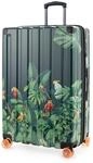 Hauptstadtkoffer Q-Damm Gro&szlig;er Koffer (78 cm) 111-133 L, Design Papagei 