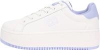 Tommy Jeans Damen Flatform Sneaker Essential Low Top, Wei&szlig; (Ivory/Periwinkle Dust),