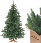 SALCAR 180cm K&uuml;nstlicher Weihnachtsbaum Premium, Nordmanntanne mit Holzst&auml;nder,