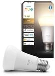 Philips Hue Smart LED A60 Lampe, warmes Wei&szlig;licht 2700K, LED Leuchtmittel mit...