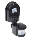 Maclean MCE25 Bewegungsmelder Wandbewegungssensor Infrarot 180&deg; Sensor Au&szlig;en Einbau