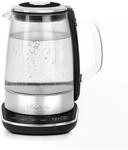 H.Koenig Elektrischer Wasserkocher BO600, 1,5 L, Glas und Edelstahl, 4...