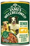 James WELLBELOVED 6 x 400g Hund Senior Dose Nassfutter ohne Getreide, Lamm & Huhn in