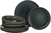 Ritzenhoff & Breker Tafelset Eda Schiefer, 8-teilig, Speiseteller (27,5 cm) und