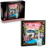 LEGO Art Japanische Kirschbl&uuml;tenlandschaft - DIY Set - Bauset f&uuml;r Erwachsene...