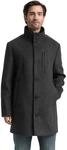 Tom Tailor Herren 2-in-1 Wollmantel mit Abnehmbarer Innenjacke
