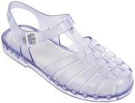Melissa Unisex Possession Ad Flat Sandal, Transparent, 9.5 UK