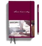LEUCHTTURM1917 368169 Some lines a day, 5-Jahres-Buch Medium (A5), Port Red