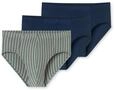 Schiesser Herren 3 Pack Unterw&auml;sche Slips mit weichem Bund Bio Baumwolle - 95/5