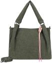 Fritzi Sue03 Suede Jacky Soft Dark Olive Shopper Kunstleder Damen Handtasche Festival