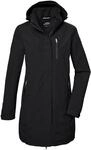 killtec Damen Funktionsparka/Parka mit abzippbarer Kapuze KOS 30 WMN PRK, schwarz,