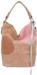 Fritzi Olga Limited Happy Flocked Vintage Soft Vintage Hobo Handtasche Kunstleder