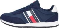 Tommy Jeans Herren Runner Sneaker Classic Runner zum Schn&uuml;ren, Blau (Dark Night