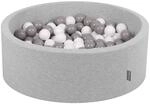 KiddyMoon B&auml;llebad 90X30cm/300 B&auml;lle &empty; 7Cm B&auml;llepool Mit Bunten B&auml;llen F&uuml;r