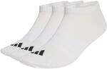 adidas Unisex Thin&Light Essentials Low Cut Socks 3 Pair Pack, white/white/black, 5-6