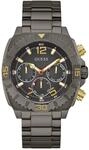 GUESS Herren Uhr Armbanduhr Chronograph Traction Edelstahl