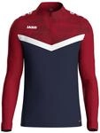 JAKO Ziptop Herren und Damen Iconic Gr. S Marine/Chilirot - Atmungsaktives Unisex
