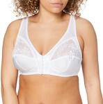 Sassa Damen Softschalen BH Soft Vorderverschlu&szlig;, Einfarbig, Gr. 85C, Wei&szlig; (Wei&szlig;