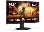 AOC Q27G41ZDF 26.5 Zoll WQHD Monitor, 240Hz, QD-OLED Panel, 0.03ms GtG, Adaptive