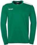 Kempa Unisex Emotion 27 Training Top Sweatshirt, Lagune/Wei&szlig;, 128 EU