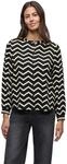 Street One Damen Bluse mit Zick-Zack-Muster