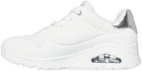 Skechers Damen Uno Golden Air Turnschuhe, White Durabuck/Silver Trim, 40 EU