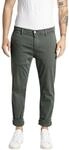 Replay Herren Chino Zeumar Slim-Fit Hyperflex X-Lite mit Stretch, Gr&uuml;n...
