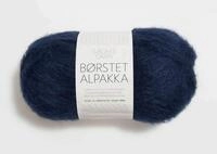 Borstet Alpakka col.5575 navy ca.110 m 50 g