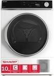 SHARP KD-NHA0S6GW1C-DE W&auml;rmepumpentrockner (10 kg, EEK C), (15...