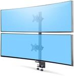 StarTech.com Dual Monitorhalterung 49 Zoll, f&uuml;r 2 Vertikal Gestapelte Monitore, 2X